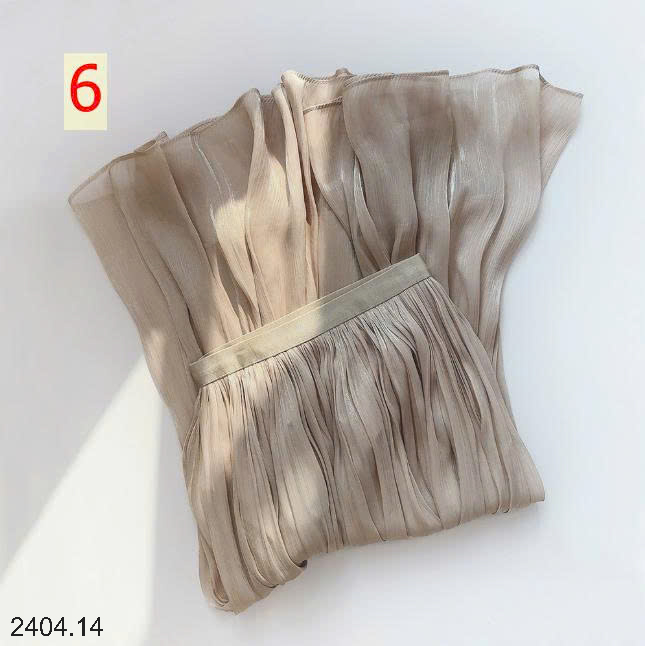 26HA2404.14 - CHÂN VÁY MIDI VOAN TƠ MỀN ANNA