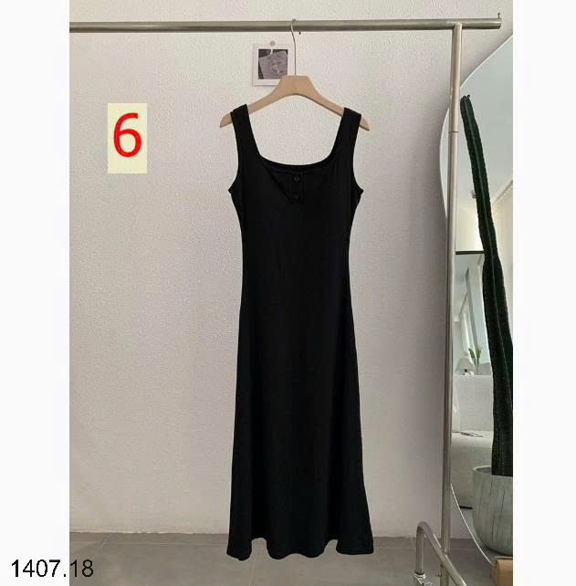 26HA1407.18 - VÁY BA LỖ DÁNG DÀI BASIC CHO NỮ