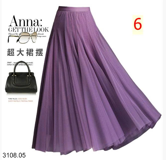 26HA3108.05 - CHÂN VÁY VOAN XẾP LY ANNA
