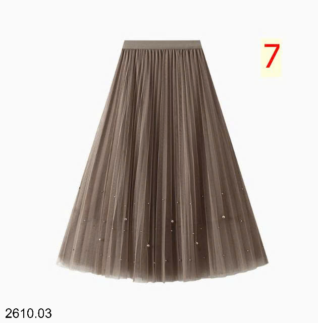 26HA2610.03 - CHÂN VÁY XẾP LY ĐÍNH CƯỜM ANGEL