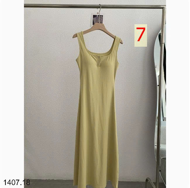26HA1407.18 - VÁY BA LỖ DÁNG DÀI BASIC CHO NỮ