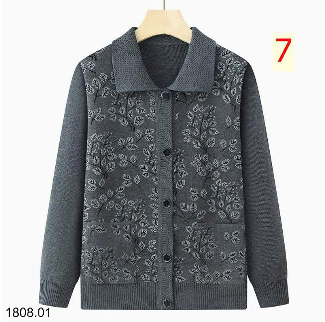 26HA1808.01 - ÁO CARDIGAN HOA TRUNG NIÊN