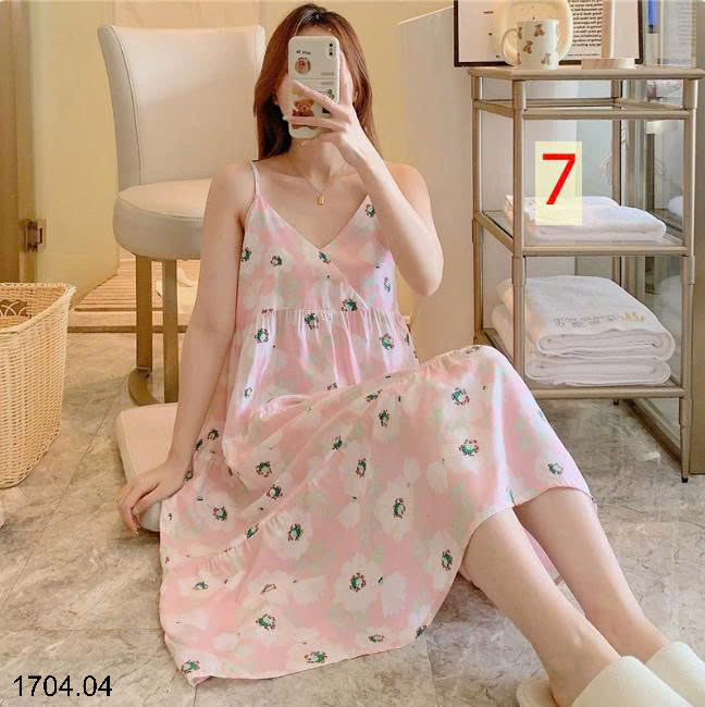 26HA1704.04 - VÁY 2 DÂY LANH LỤA MỀN MÁT CHO NỮ