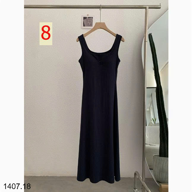 26HA1407.18 - VÁY BA LỖ DÁNG DÀI BASIC CHO NỮ