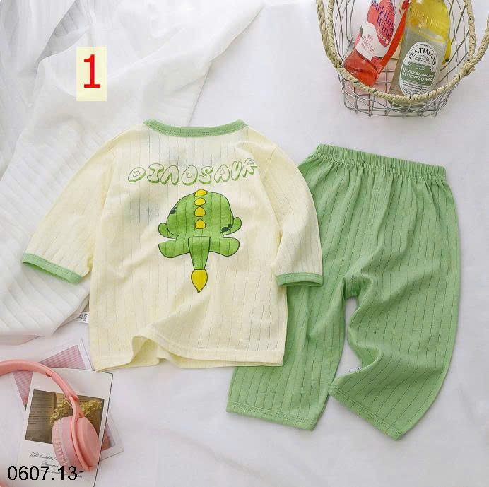 26HA0607.13 - BỘ DÀI TAY COTTON GIẤY CHO BÉ