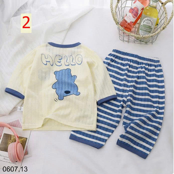 26HA0607.13 - BỘ DÀI TAY COTTON GIẤY CHO BÉ