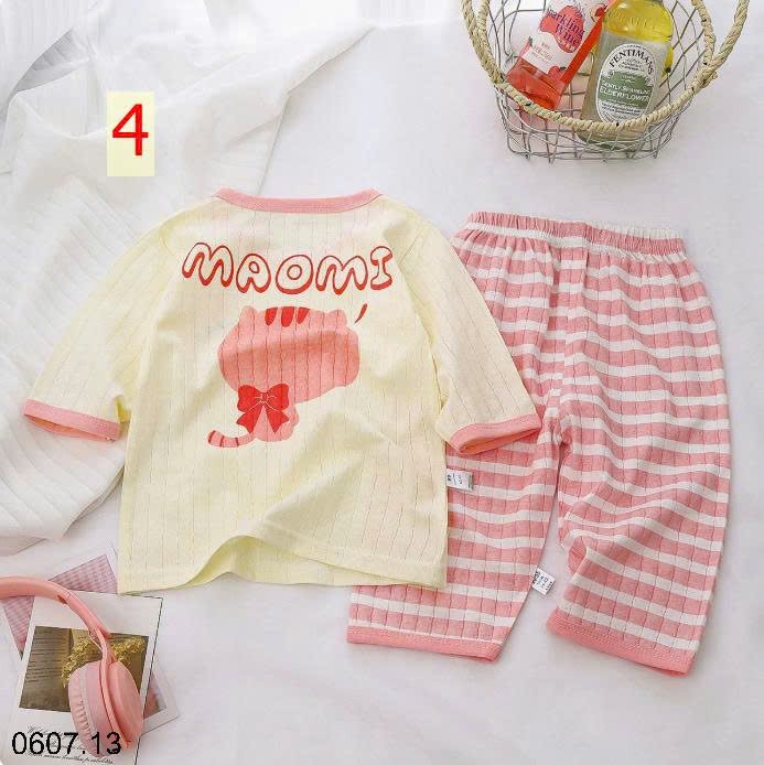 26HA0607.13 - BỘ DÀI TAY COTTON GIẤY CHO BÉ