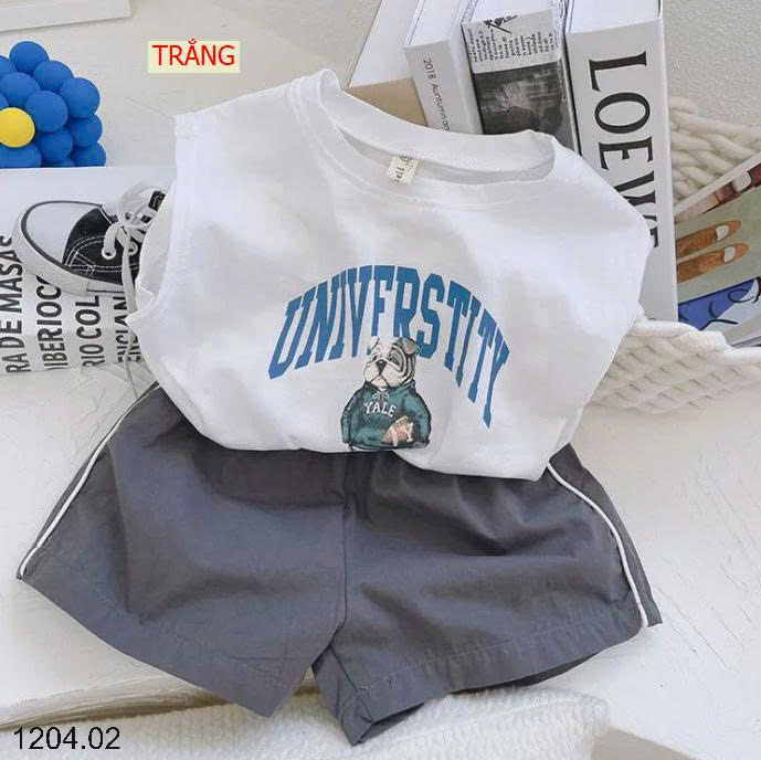 26HA1204.02 - BỘ CỘC TAY COTTON TAY HẾN CHO BÉ