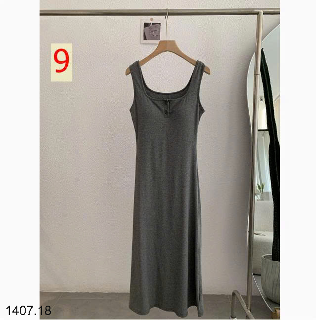 26HA1407.18 - VÁY BA LỖ DÁNG DÀI BASIC CHO NỮ