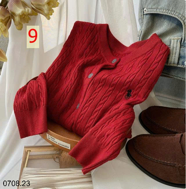 26HA0708.23 - ÁO LEN CARDIGAN HÌNH NGỰA CHO NỮ