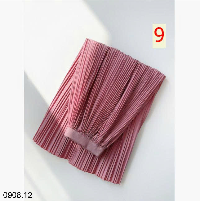 26HA0908.12 - CHÂN VÁY MIDI XẾP LY ANNA
