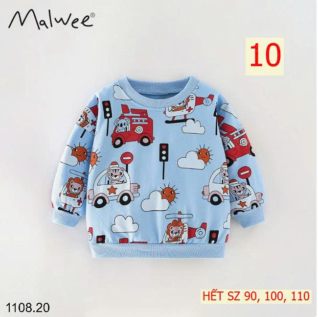 26HA1108.20 - SET 2 ÁO NỈ THU ĐÔNG MALWEE CHO BÉ