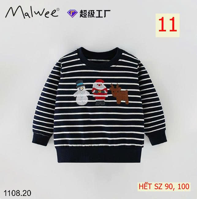 26HA1108.20 - SET 2 ÁO NỈ THU ĐÔNG MALWEE CHO BÉ
