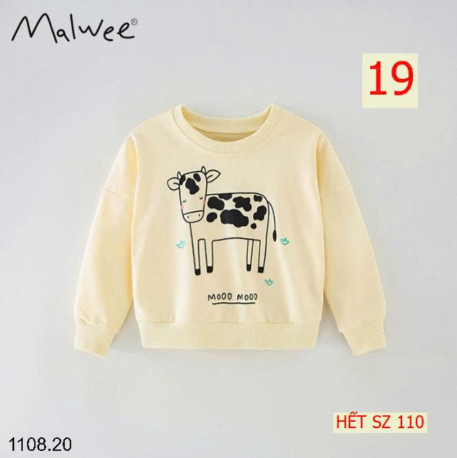 26HA1108.20 - SET 2 ÁO NỈ THU ĐÔNG MALWEE CHO BÉ