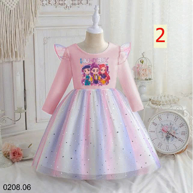26HA0208.06 - VÁY TUTU DÀI TAY BÉ GÁI