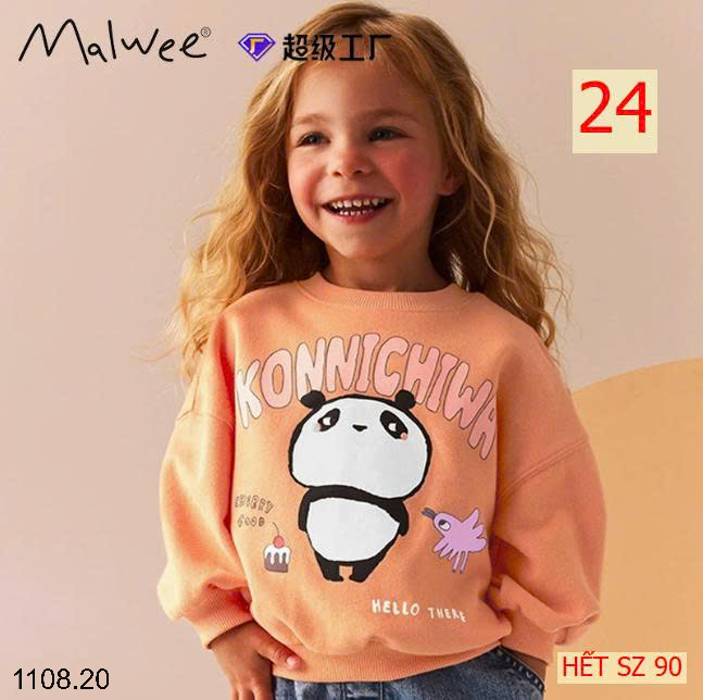 26HA1108.20 - SET 2 ÁO NỈ THU ĐÔNG MALWEE CHO BÉ