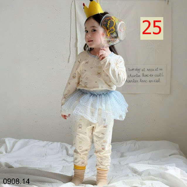 26HA0908.14 - BỘ HEY HONEY MẶC NHÀ CHO BÉ