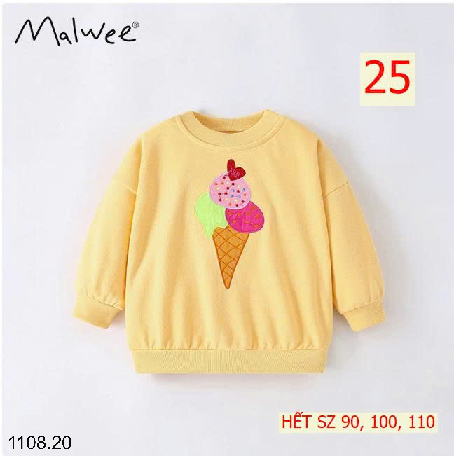 26HA1108.20 - SET 2 ÁO NỈ THU ĐÔNG MALWEE CHO BÉ