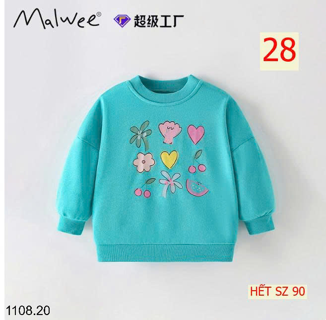 26HA1108.20 - SET 2 ÁO NỈ THU ĐÔNG MALWEE CHO BÉ
