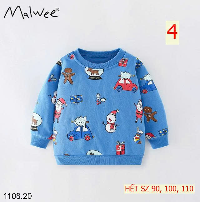 26HA1108.20 - SET 2 ÁO NỈ THU ĐÔNG MALWEE CHO BÉ