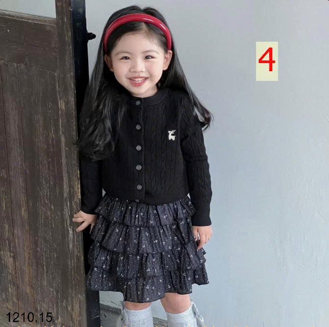 26HA1210.15 - ÁO CARDIGAN BÉ GÁI XINH YÊU