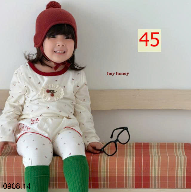 26HA0908.14 - BỘ HEY HONEY MẶC NHÀ CHO BÉ