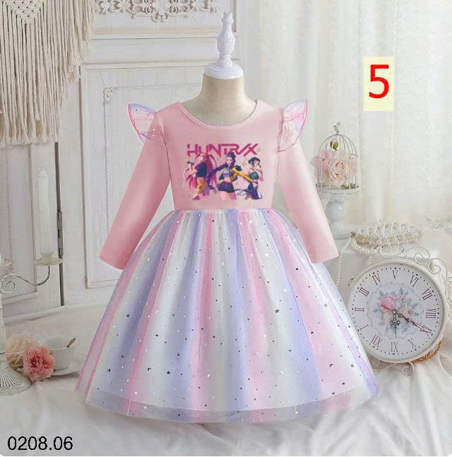 26HA0208.06 - VÁY TUTU DÀI TAY BÉ GÁI