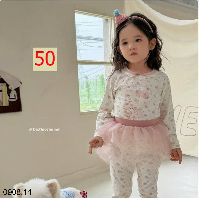 26HA0908.14 - BỘ HEY HONEY MẶC NHÀ CHO BÉ