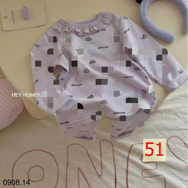 26HA0908.14 - BỘ HEY HONEY MẶC NHÀ CHO BÉ