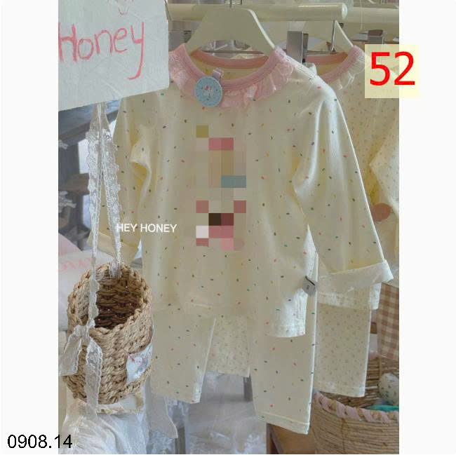 26HA0908.14 - BỘ HEY HONEY MẶC NHÀ CHO BÉ