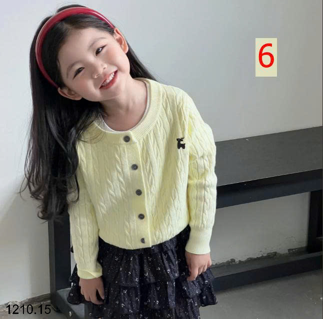 26HA1210.15 - ÁO CARDIGAN BÉ GÁI XINH YÊU