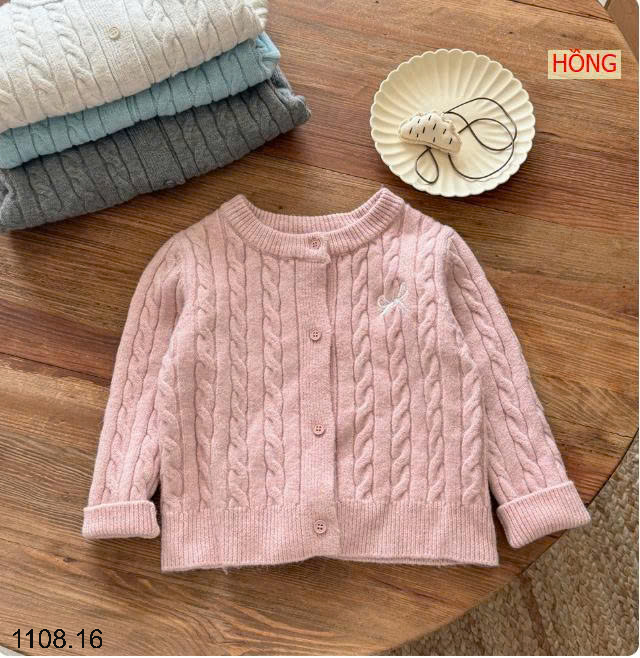 26HA1108.16 - CARDIGAN VẶN THỪNG TONGXING BÉ GÁI