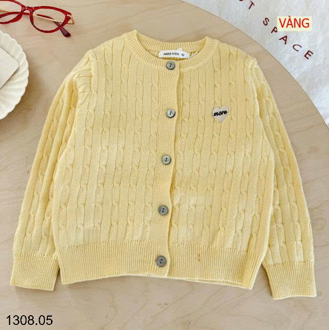 26HA1308.05 - ÁO GILE LEN VẶN THỪNG HÌNH TIM NINGLI BÉ GÁI