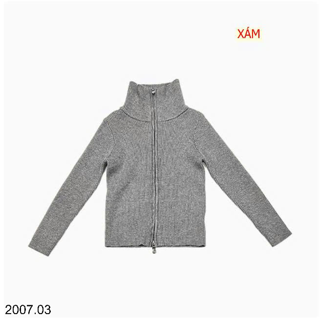 26HA2007.03 - ÁO KHOÁC CARDIGAN DỆT KIM CỔ CAO BÉ GÁI