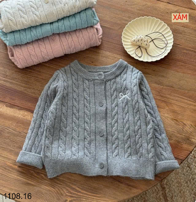 26HA1108.16 - CARDIGAN VẶN THỪNG TONGXING BÉ GÁI