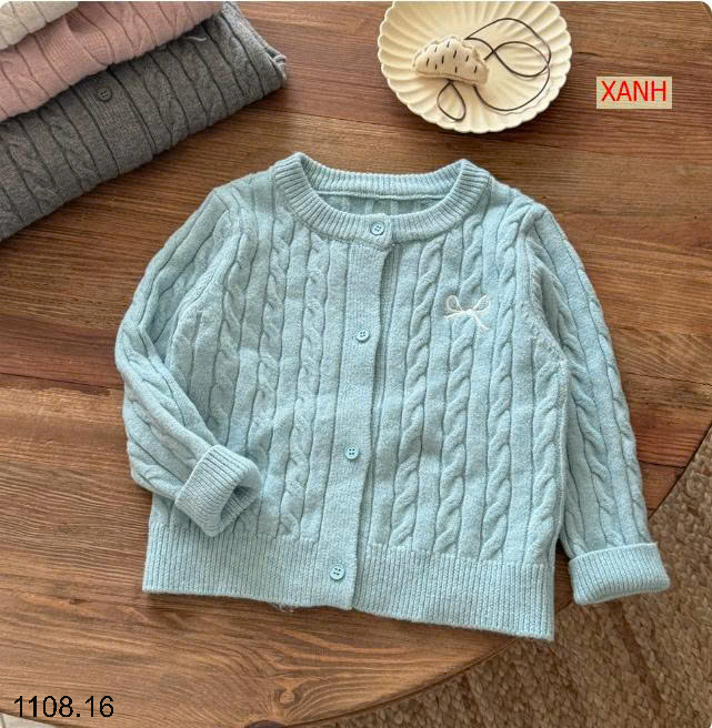 26HA1108.16 - CARDIGAN VẶN THỪNG TONGXING BÉ GÁI
