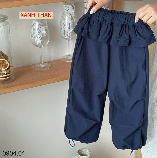 26HA0904.01 - QUẦN DÀI VIỀN BÈO ĐIỆU ĐÀ BÉ GÁI