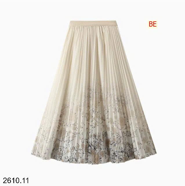 26HA2610.11 - CHÂN VÁY XẾP LY GẠC HOA ANGEL
