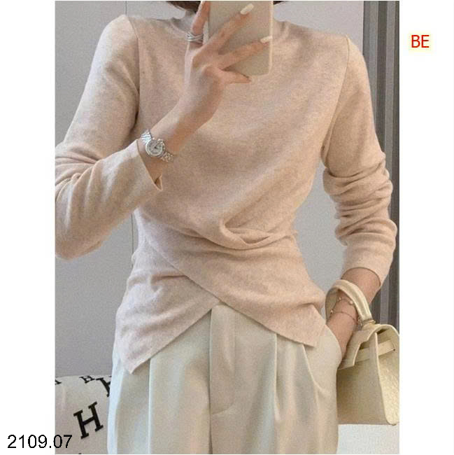 26HA2109.07 - ÁO LEN ĐAN VẠT CHÉO