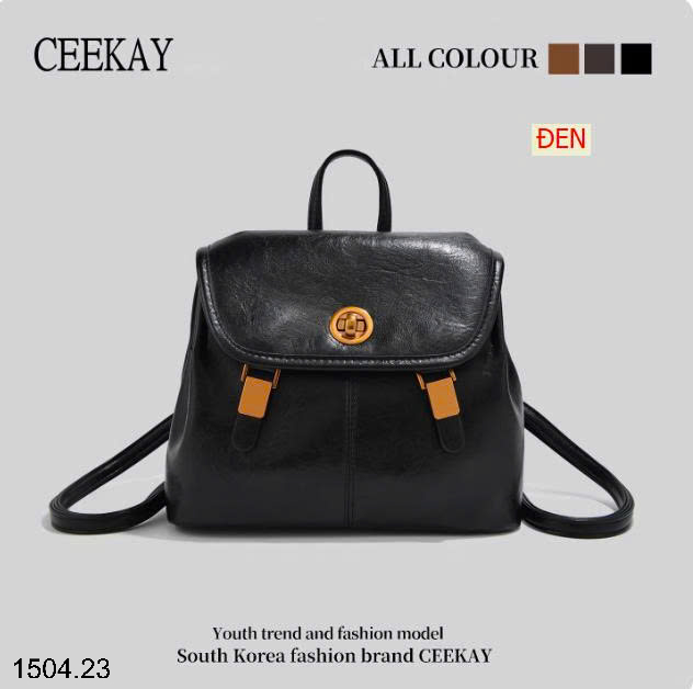 26HA1504.23 - BA LÔ DA PHONG CÁCH RETRO CEEKAY