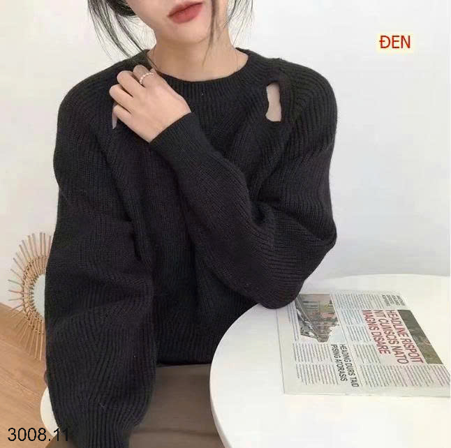26HA3008.11 - ÁO LEN HỞ VAI HOT HIT