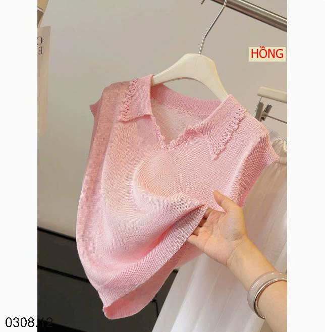 26HA0308.12 - ÁO LEN NỮ CỔ REN ANNA
