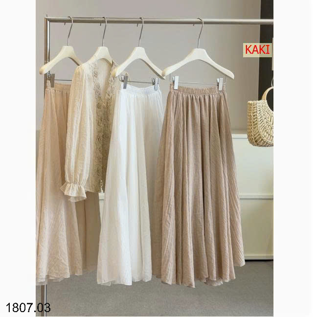 26HA1807.03 - CHÂN VÁY MIDI KIỂU NHẬT ANNA