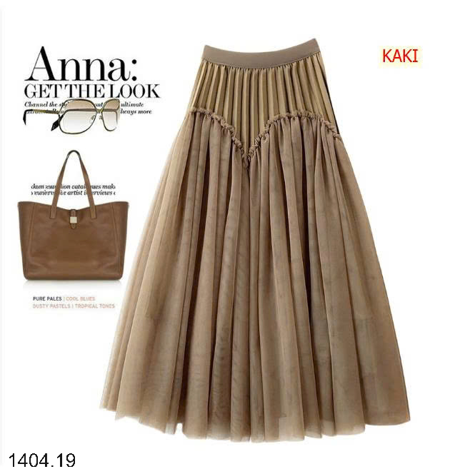 26HA1404.19 - CHÂN VÁY XẾP LY XÒE ANNA