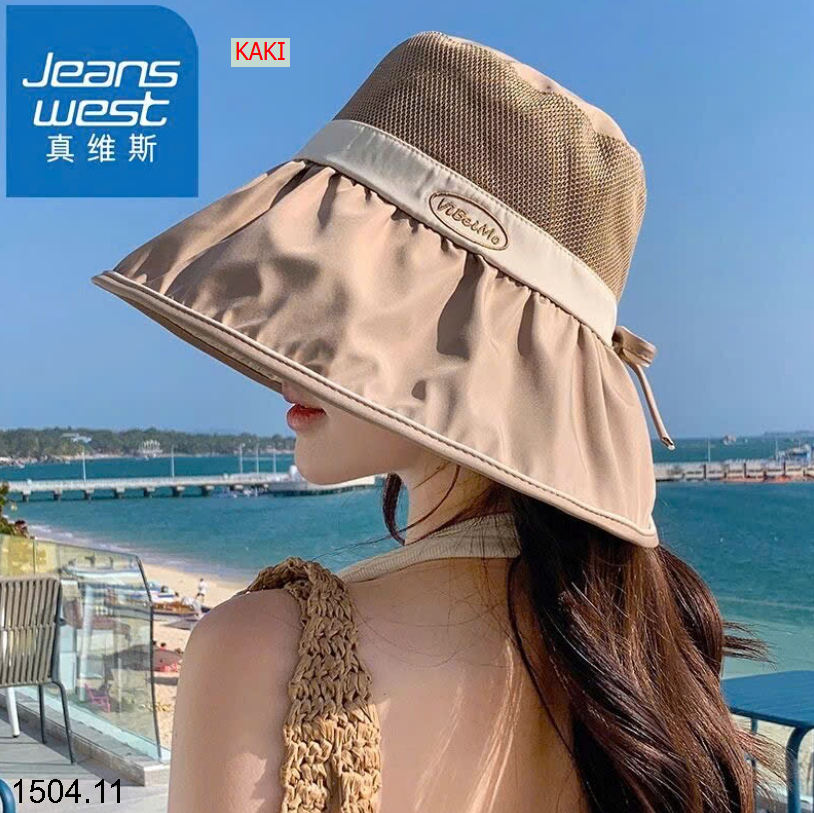 26HA1504.11 - MŨ CHỐNG NẮNG JEANS WEST CHO NỮ