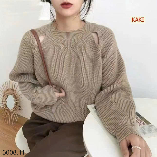 26HA3008.11 - ÁO LEN HỞ VAI HOT HIT