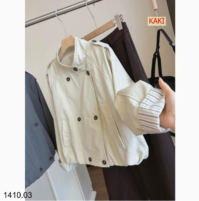 26HA1410.03 - ÁO KHOÁC HAI HÀNG CÚC ANNA