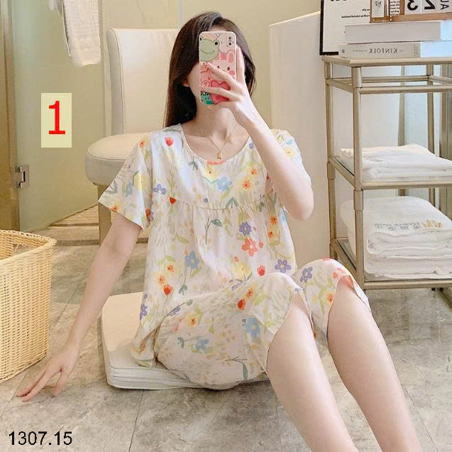 26HA1307.15 - BỘ LANH LỤA LỬNG MẶC NHÀ NỮ