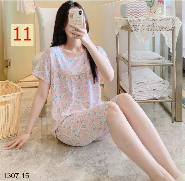 26HA1307.15 - BỘ LANH LỤA LỬNG MẶC NHÀ NỮ