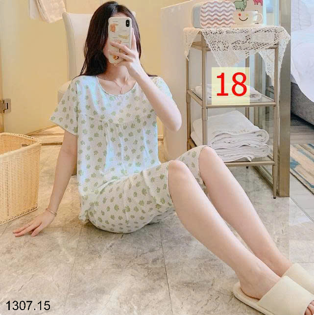 26HA1307.15 - BỘ LANH LỤA LỬNG MẶC NHÀ NỮ